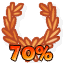 Icon for Adventure Mode 70% complete