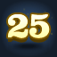 Icon for 25 Question Streak